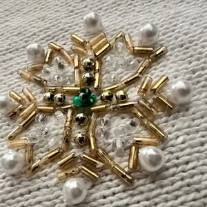 Vintage B.P. Designs Christmas Holiday Embellished Sweater Size Large